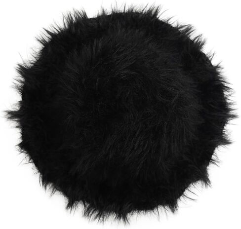 ZLYC Winter Fuzzy Bucket Hats for Women Warm Furry Faux Fur Hat Fluffy Fisherman Cap in Saudi Arabia