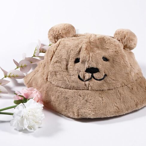 Winter Knit Hat for Women Winter Elastic Cute Bear Ear Skull Beanie Caps Autumn Winter Cute Crochet Beanies in Saudi Arabia