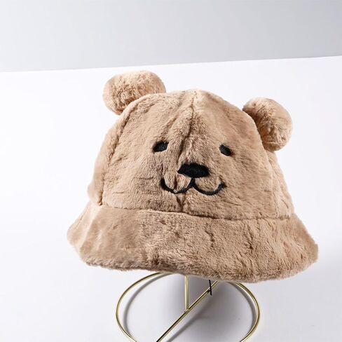 Winter Knit Hat for Women Winter Elastic Cute Bear Ear Skull Beanie Caps Autumn Winter Cute Crochet Beanies in Saudi Arabia