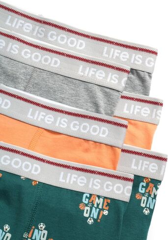سراويل داخلية للأولاد من Life is Good - 6 قطع من الملابس الداخلية المريحة القابلة للتمدد للأولاد - ملابس داخلية للأطفال للأولاد (6-18) in Saudi Arabia