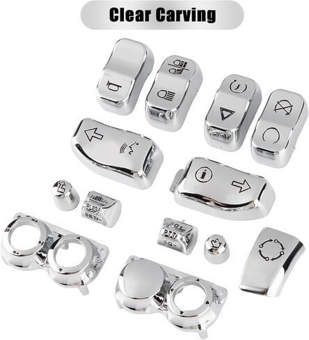 PSLER Hand Control Housing Cap Cover for Touring FLHT FLHX FLHR FL 2014-2024 Chrome 13 PCS in Saudi Arabia