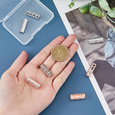 DICOSMETIC 10Pcs Bead Connector for Watch Band Alloy Watchband Connector 22mm Column Watch Band Adapters Watch Belt Trim Accessories for Women Men Watch Making Replacement in Saudi Arabia