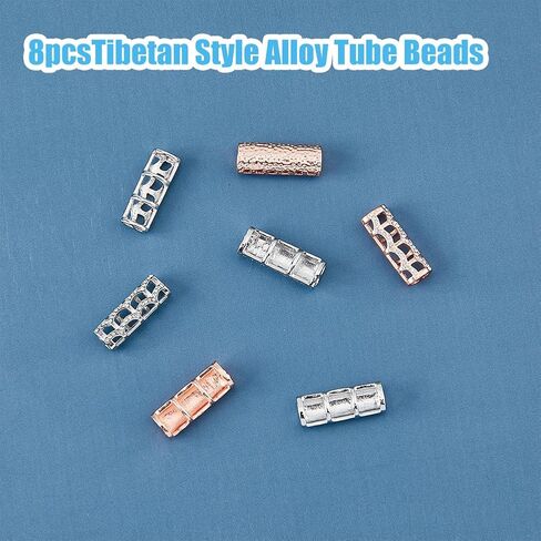 DICOSMETIC 10Pcs Bead Connector for Watch Band Alloy Watchband Connector 22mm Column Watch Band Adapters Watch Belt Trim Accessories for Women Men Watch Making Replacement in Saudi Arabia