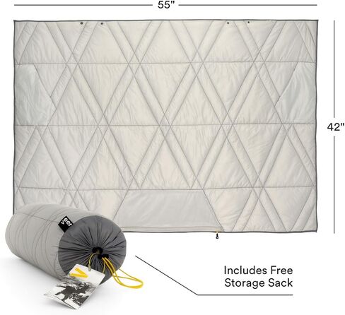 Veer Adventure Blanket - 100% Down Alternative Insulated Outdoor Puffy Blanket for Camping, Beach, Sports/Stadiums, Picnics, or Travel - Built-in Hand Pockets and Zipper Pillow Pocket - Child Size in Kuwait