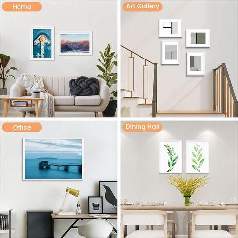 upsimples 5x7 Picture Frame with Real Glass,Bulk Photo Frames for Wall or Tabletop Display,Set of 17,Black in Saudi Arabia