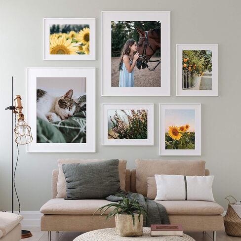 upsimples 5x7 Picture Frame with Real Glass,Bulk Photo Frames for Wall or Tabletop Display,Set of 17,Black in Saudi Arabia