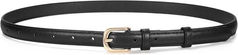 JASGOOD Womens Thin Leather Belt for Jeans Pants Fashion Skinny Faux Leather Belt for Dresses in Kuwait