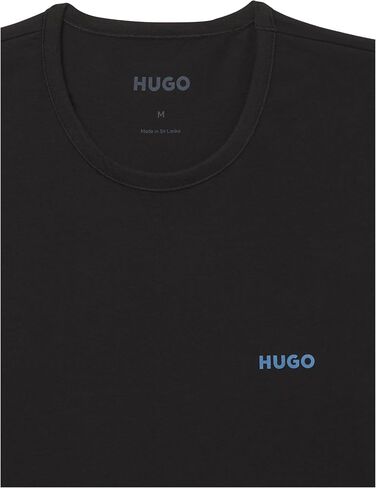 HUGO 3 Pack Cotton Round Neck T-Shirts, Black Currant, L in Saudi Arabia