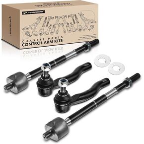 A-Premium Set of 4, Front Inner & Outer Tie Rod End Kit, Compatible with Toyota Corolla 2003 2004 2005 2006 2007 2008
