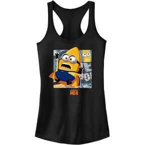 Despicable Me Juniors' Comic Panel Gus Racerback Tank Top Black