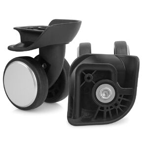 2pcs Luggage Wheel Replacement, Suitcase Swivel Casters Plastic for DIY Repair, Spinner Wheels Mute 360 Degree Rotation, A159B