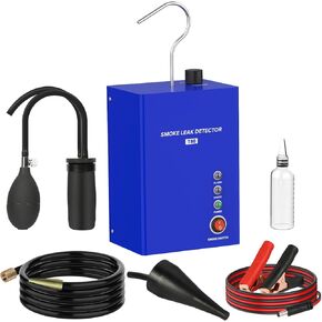 PLAYOCCAR 12V Smoke Leak Detector T80 EVAP Built-in Air Pump - for Car/Motorcycle/Truck/SUV/Speedboat Car Fuel Leak Detectors (Test Oil: Liquid Paraffin or Baby Oil)