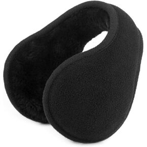 Metog Winter Earmuffs Foldable Polar Fleece Ear Warmer Unisex Behind-the-Head Earmuff