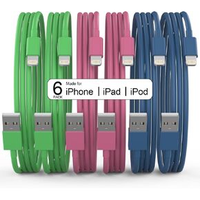 USB C to Lightning Cable [Apple MFi Certified] 5 Pack 6/6/6/6/6 FT iPhone Charger Type C to Lightning Cable Power Delivery Fast Charging Cord Compatible with iPhone 14/13/12/11/XS/XR/X/8
