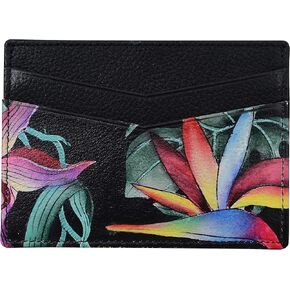 حافظة بسحاب لمفتاح RFID من الجلد مرسومة يدويًا للنساء من Anuschka in Kuwait