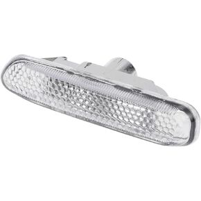 No.63132228592 Side Marker Light Cover for BMW E46 4DR 1999-2001 Waterproof White Blinker Corner Parking Light Turn Signal Light Lens Plastic 1 Pcs