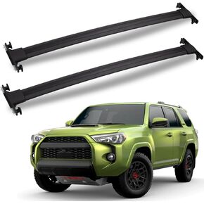 Roof Rack Cross Bars 220lb Compatible with Toyota 4Runner 2010-2024, Heavy Duty Aluminum clampers and Bars, Rooftop Cargo Rail Crossbars Canoe Bike Kayak Car Black Luggage Racks Carrier