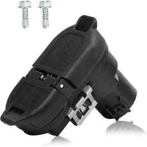 Trailer Brake Harness Towing Fits 2009-2023 F150 F250 F350 E150 E250 E350 Expedition Super Duty, 4-Pin /7-Pin Plug Connector Without Bracket, Replaces 9U5Z-14489-MAA