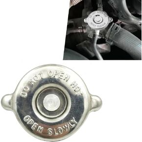1 Pack 16 PSI Car Radiator Cap, Waterproof Metal Vehicle Engine Seal Cover, Durable Automotive Radiator Equipment Protective Cover Assembly, Compatible with Dodge, Jeep (Silver)