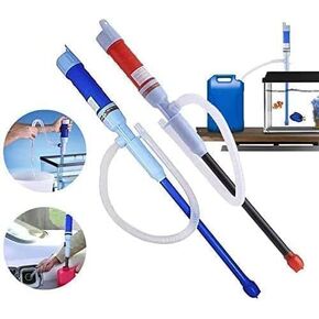 Battery Powered Fuel Transfer Pump Kit, 2-Piece Siphon Pumps with Bendable Tubes, for Fuel, Gas, Oil, Gasoline, Water