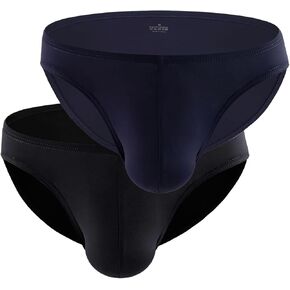 Quick Dry Ice Silk Underwear Low Rise Briefs Men's Bikini YY025