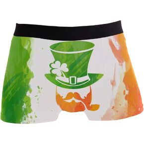 ZZKKO Valentine's Day Funny Moose Men's Underwear Boxer Briefs Breathable, Multi