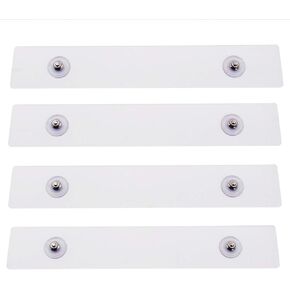 evron Self-Adhesive Stickers Corner Mounting Shelf,Set of 4 (Clear Tapes, Shelf not Included)