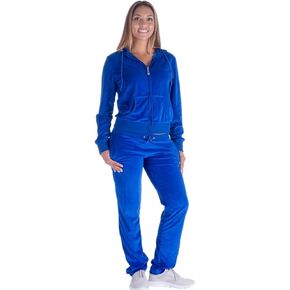 Velvet Tracksuit Womens 2 Piece Outfit Sweatpants and Hoodie Velvet Warm Plus Size Velour Tracksuit Womens