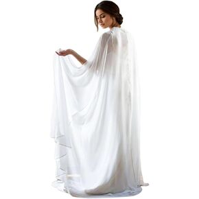 Floor-length 59" Long Chiffon Cape
