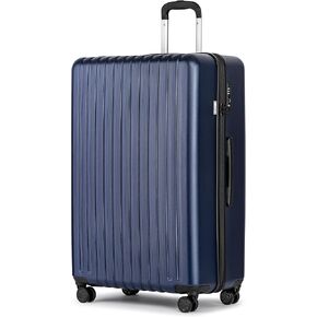 KYME 22-Inch Hardside Small Suitcase, 100% PC Hard Shell with Laptop Compartment, TSA Lock, Double Wheels, Pink