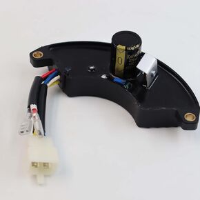 220UF/400V Single Phase AVR Automatic Voltage Regulator Rectifier for Generator 6KW 6.5KW 7KW 7.5KW 8KW, Half Moon Style Universal
