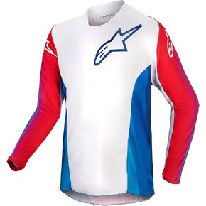 Alpinestars 3776924-736-L: Youth Racer Pneuma Jersey Blu/Mars Red/White Lg