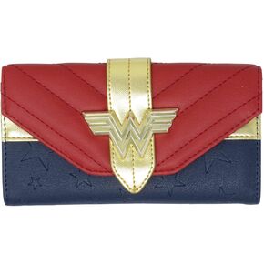 DC Comics Wonder Woman Quilted Flap Wallet