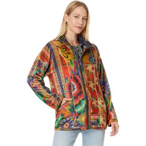 Johnny Was Women's Joan Zip Sherpa Jacket