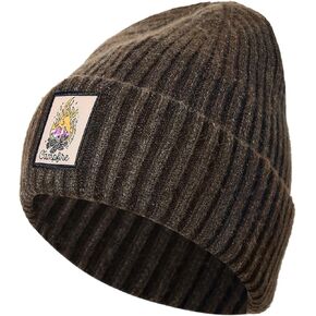 Isurrender Outdoor Skull Patch Beanie for Men and Women Unisex Soft Knit Winter Hat for Camping and Fishing
