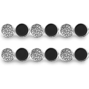 12 Sets Wedding Veil Weights, Silver Magnetic Pearls Double Sided Pearl Magnets Artificial Pearls Magnetic Button