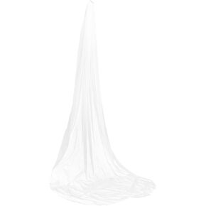 GALPADA Bridal Veil White Veil Cathedral Length Wedding Veil Wedding Veils White Wedding Veil Wedding Veil Cathedral Length Wedding Veil White Polyester (polyester) Single Layer Bride