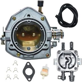 Carbman 146-0496 Carburetor with Fuel Pump for ONAN NOS B48G B48M P216G P218G P220G Replace 146-0496 146-0414 146-0479 Carb