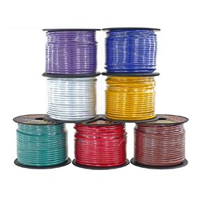 GS Power 14 Gauge Stranded Copper Clad Aluminum Primary Wire Assortment for Car Audio Amplifier Remote Automotive AV Dash Harness Hookup Wiring | 10 Color Combo in 50 feet Roll
