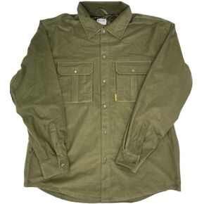 Heybo Outdoors Hunting Fishing Camping Brushed Flannel Crosscut Jacket Adjustable Cuff Full Zip Hunting Jacket