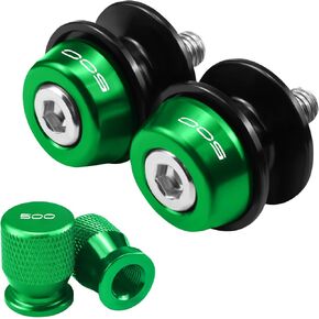 for Kawasaki Ninja500 Z500 Ninja 500 Z 500 2024 Motorcycle Swing Arm Spools Sliders and Tire Valve Stem Caps Air Cap Covers Set
