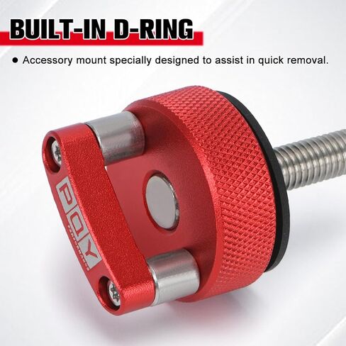 Hard Top Quick Removal Fastener Thumb Screw Integrated D Ring Bolts Compatible with Jeep Wrangler JK 2007-20018 JL 2018-2022 and Gladiator JT (RED) in Saudi Arabia