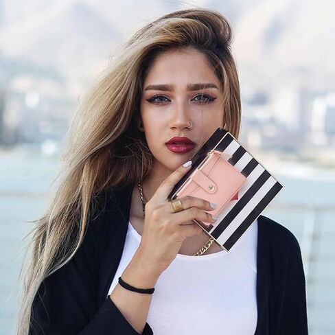 Small Credit Card Holder for Women, Candy Colored Women's Wallets with 4 Card Slots, Zipper and Button, Small Coin Purse for Coin, Folded Cash and Cards (Black) in Saudi Arabia