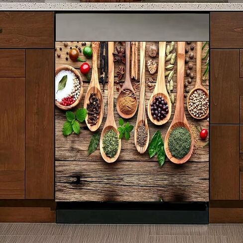 Winter Snow Scene Kitchen Decor Dishwasher Sticker Art Magnet Cover for Door Panels,Christmas Cat Refrigerator Magnetic Dishwasher Cover Decals for Home Appliances,Easy to Trim,23"x17" in Saudi Arabia