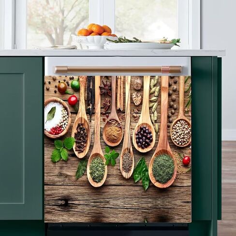 Winter Snow Scene Kitchen Decor Dishwasher Sticker Art Magnet Cover for Door Panels,Christmas Cat Refrigerator Magnetic Dishwasher Cover Decals for Home Appliances,Easy to Trim,23"x17" in Saudi Arabia