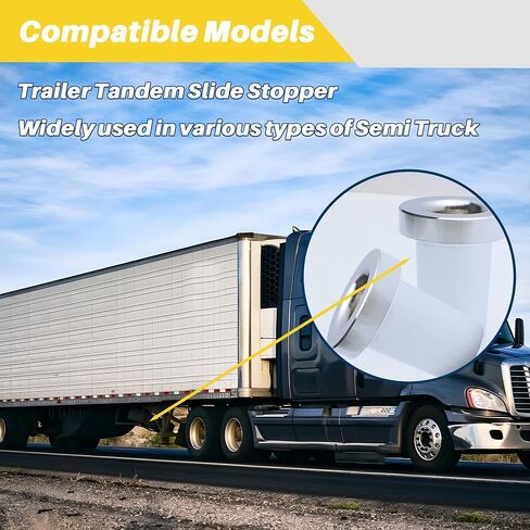Trailer Tandem Slide Stopper, Locking Pin Tandem Stopper, Slider Stop Lock Pin Tool for Semi Truck, Heavy Duty Steel Construction, Zinc Plated, Cold Rolled Steel in Saudi Arabia