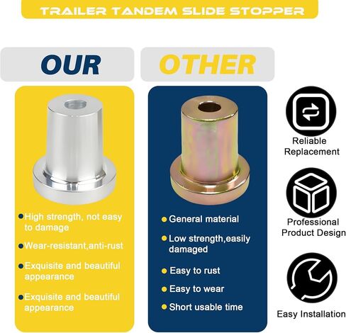 Trailer Tandem Slide Stopper, Locking Pin Tandem Stopper, Slider Stop Lock Pin Tool for Semi Truck, Heavy Duty Steel Construction, Zinc Plated, Cold Rolled Steel in Saudi Arabia