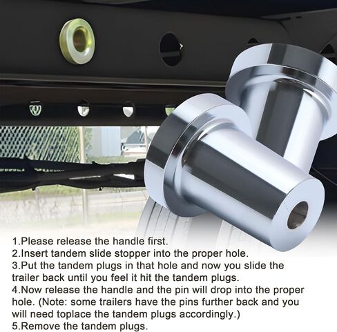 Trailer Tandem Slide Stopper, Locking Pin Tandem Stopper, Slider Stop Lock Pin Tool for Semi Truck, Heavy Duty Steel Construction, Zinc Plated, Cold Rolled Steel in Saudi Arabia
