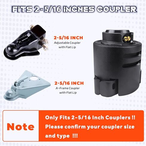 قفل مقطورة 2516 مناسب لمقرنة بمقاس 2-5/16 بوصة، أقفال وصلة مقطورة مضادة للسرقة من الفولاذ شديد التحمل، يناسب قارب مقطورة شاحنة السفر RV in Kuwait