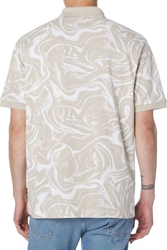 BOSS Men's Printed Cotton Short Sleeve Polo Shirt in Saudi Arabia